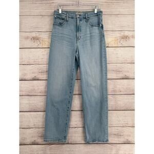 Madewell The Perfect Vintage Straight Jean Womens 29 Blue Light Wash Denim
